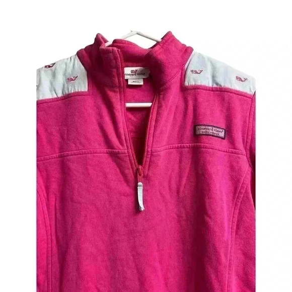 Vineyard Vines 1/4 Zip Pullover Embroidered Whale Sweater/Sweatshirt Small - Picture 2 of 11